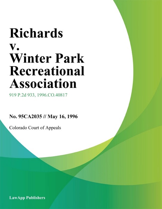 Richards v. Winter Park Recreational Association
