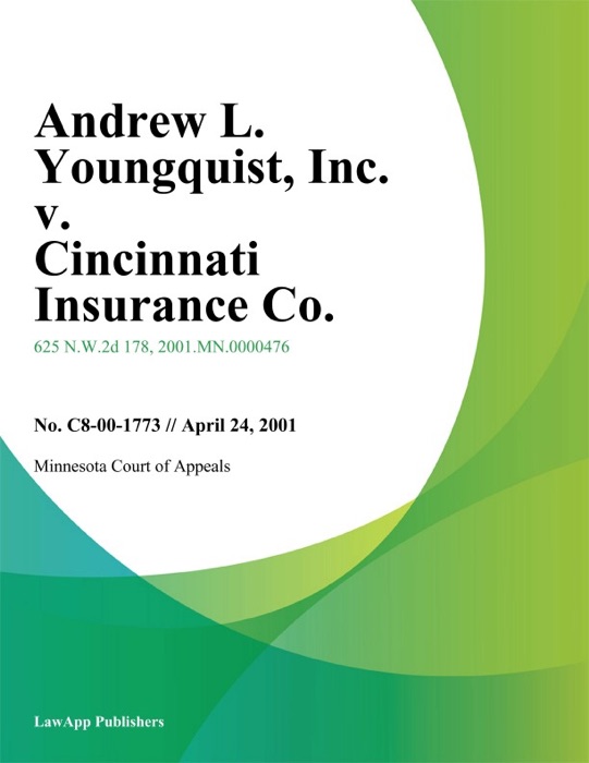 Andrew L. Youngquist, Inc. v. Cincinnati Insurance Co.