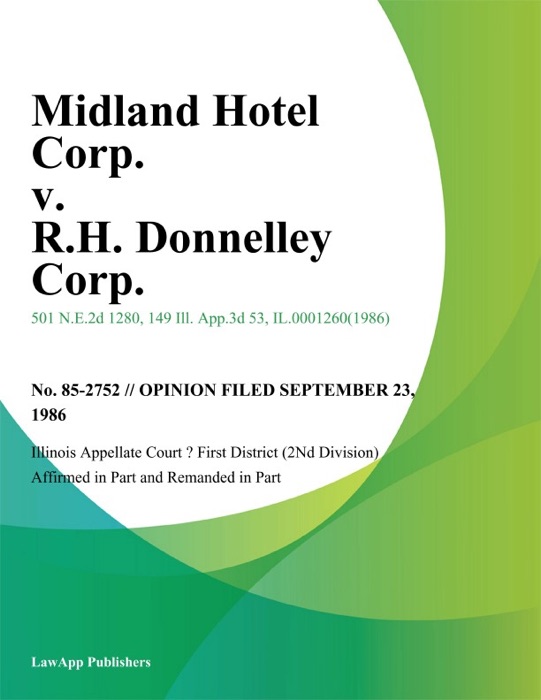 Midland Hotel Corp. v. R.H. Donnelley Corp.