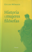 Historia de las mujeres filósofas - Gilles Ménage