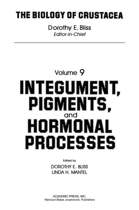 Integument, Pigments, and Hormonal Processes