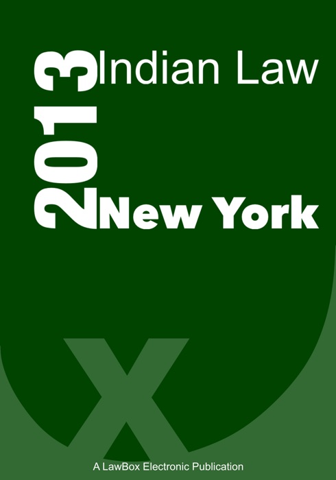 New York Indian Law 2013