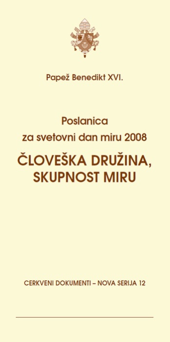 Poslanica za svetovni dan miru 2008