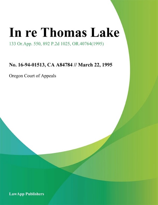 In re Thomas Lake