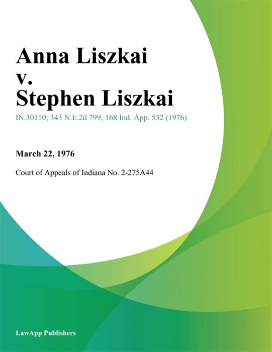 Anna Liszkai v. Stephen Liszkai