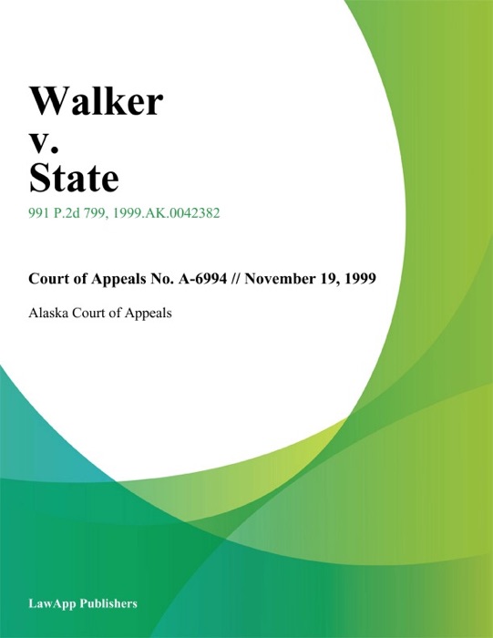 Walker V. State