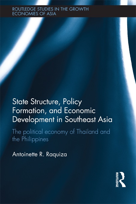 State Structure, Policy Formation, and Economic Development in Southeast Asia