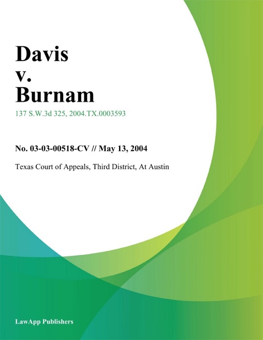 Davis v. Burnam