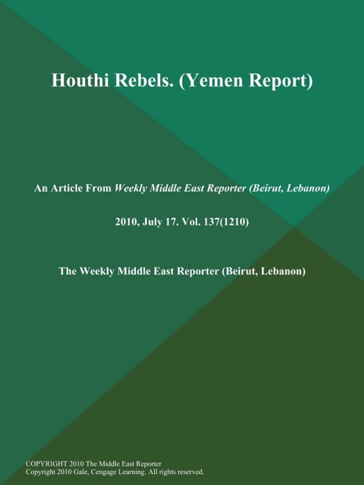 Houthi Rebels (Yemen REPORT)