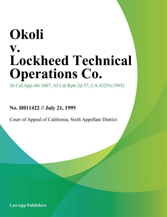 Okoli v. Lockheed Technical Operations Co.