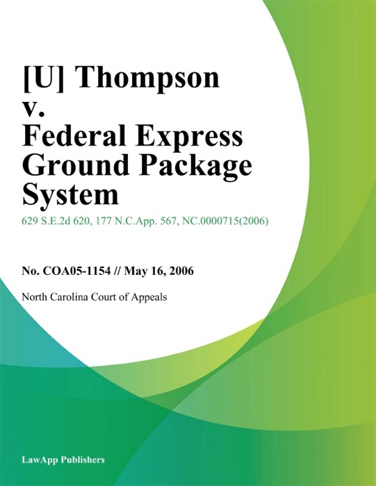 Thompson v. Federal Express Ground Package System