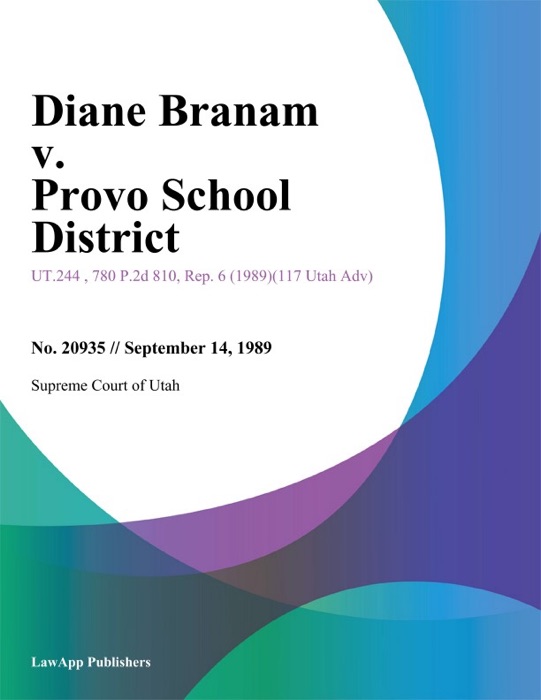 Diane Branam v. Provo School District