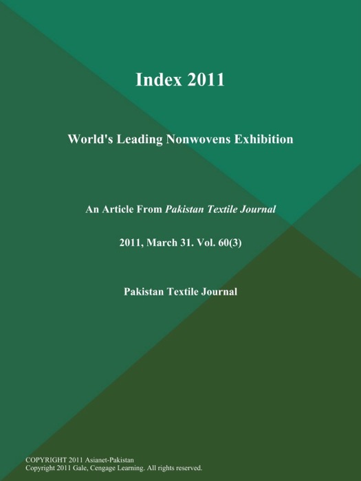 Index 2011: World's Leading Nonwovens Exhibition