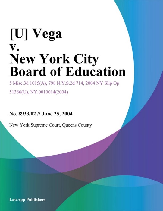 Vega v. New York City Board of Education