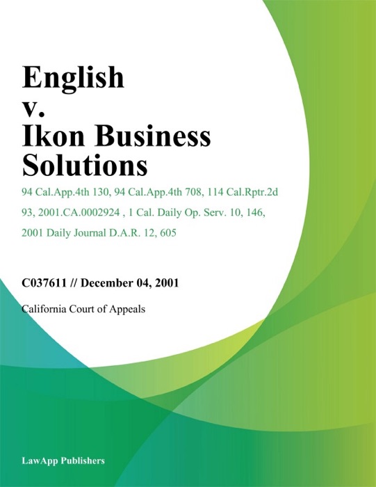 English V. Ikon Business Solutions