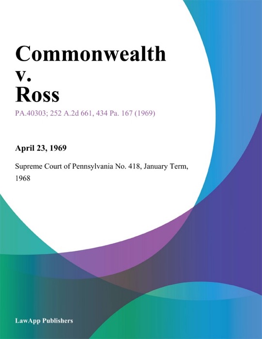 Commonwealth v. Ross