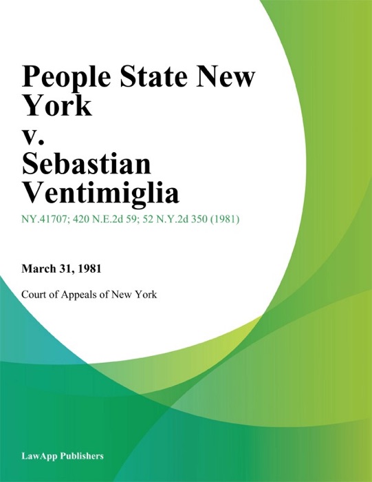 People State New York v. Sebastian Ventimiglia