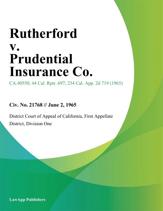 Rutherford v. Prudential Insurance Co.