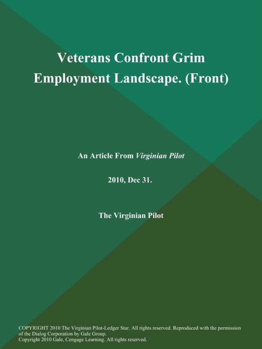 Veterans Confront Grim Employment Landscape (Front)