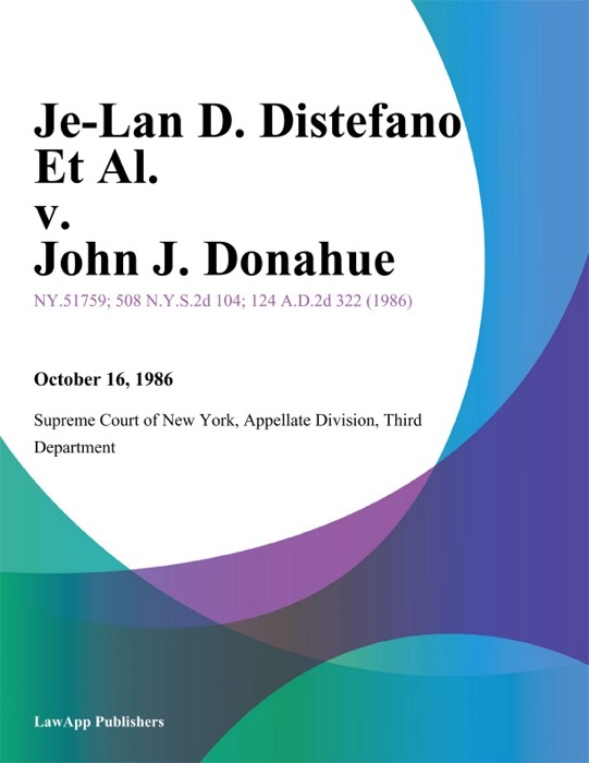 Je-Lan D. Distefano Et Al. v. John J. Donahue