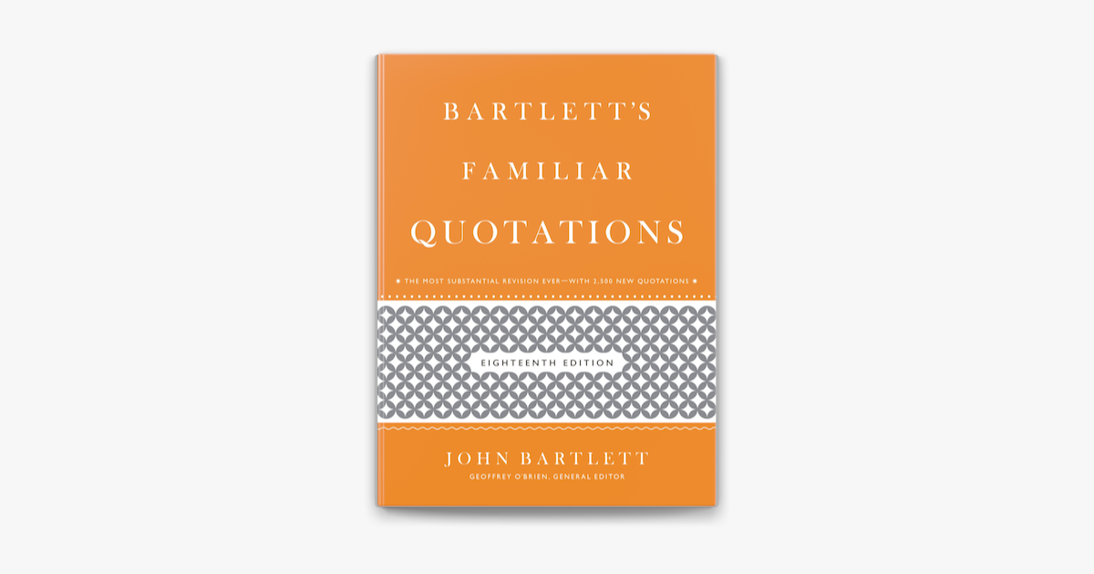 bartletts quotations