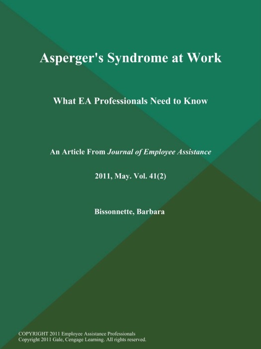 Asperger's Syndrome at Work: What EA Professionals Need to Know