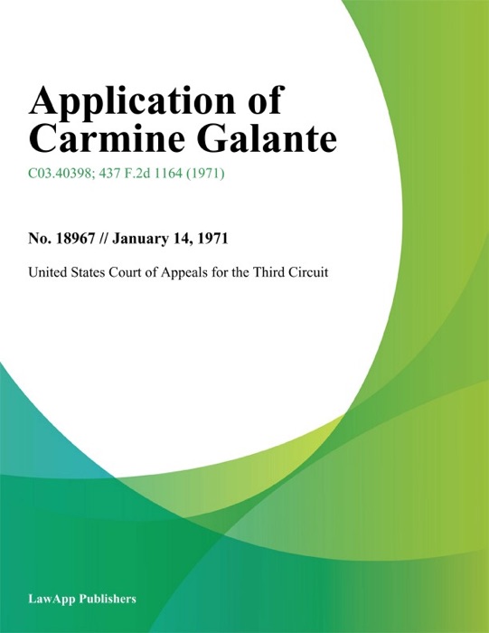 Application of Carmine Galante