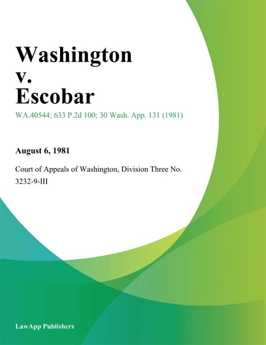 Washington V. Escobar