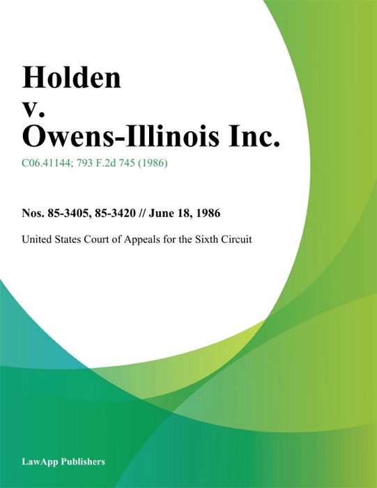 Holden V. Owens-Illinois Inc.