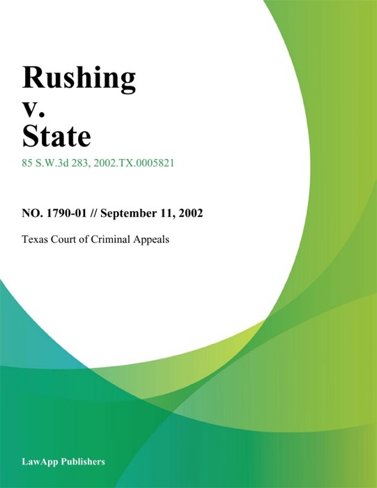 Rushing V. State