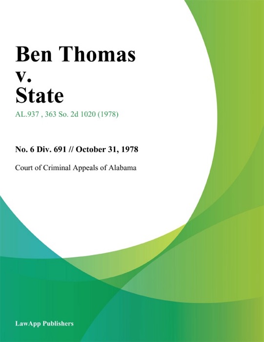 Ben Thomas v. State