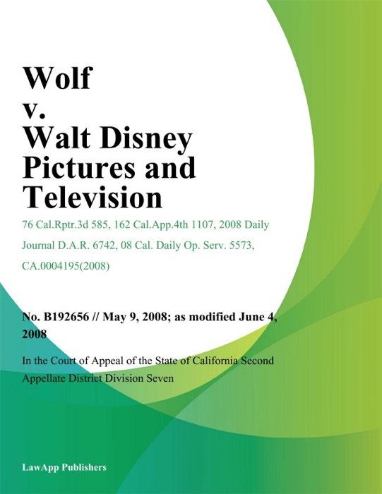 Wolf v. Walt Disney Pictures and Television