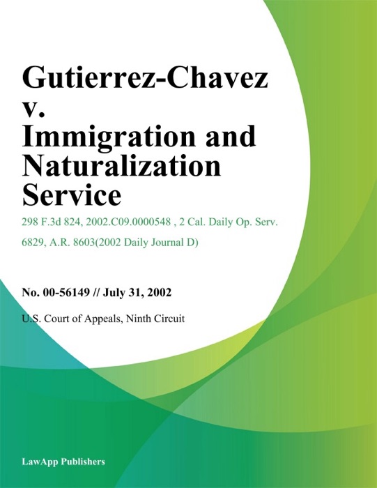 Gutierrez-Chavez v. Immigration and Naturalization Service