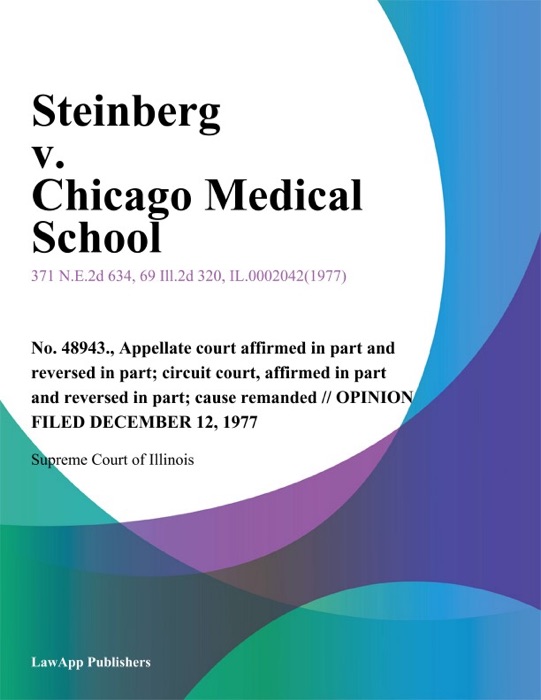 Steinberg v. Chicago Medical School