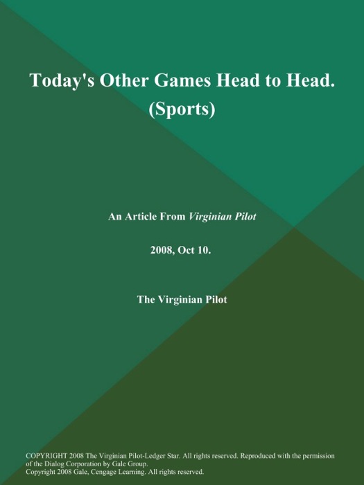 Today's Other Games Head to Head (Sports)