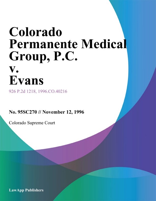 Colorado Permanente Medical Group