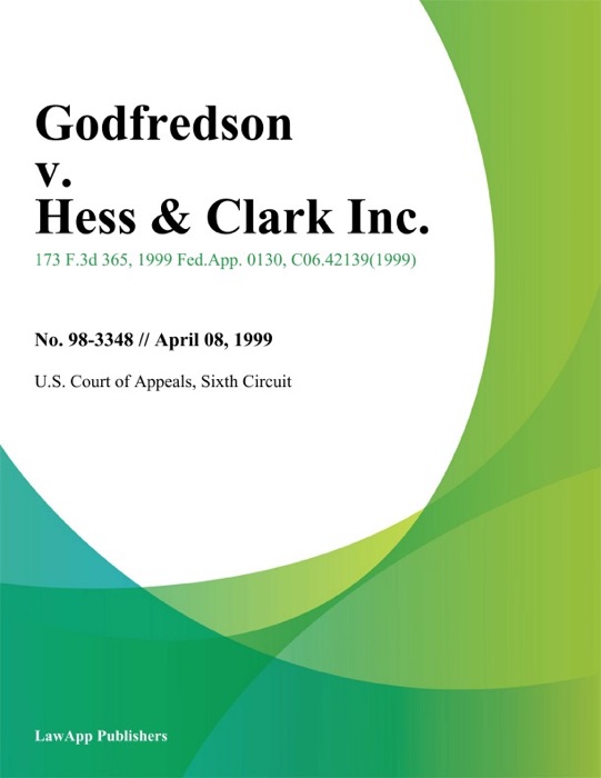 Godfredson V. Hess & Clark Inc.