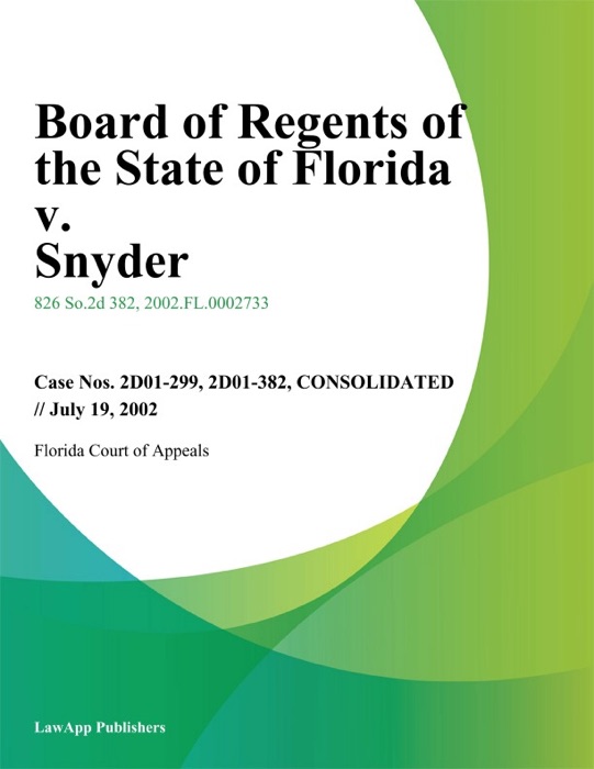 Board of Regents of the State of Florida v. Snyder