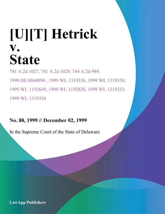 Hetrick v. State