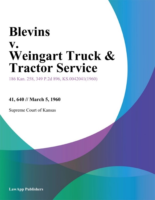 Blevins v. Weingart Truck & Tractor Service