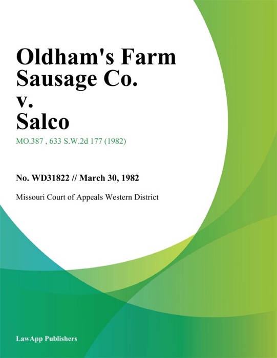 Oldham's Farm Sausage Co. v. Salco