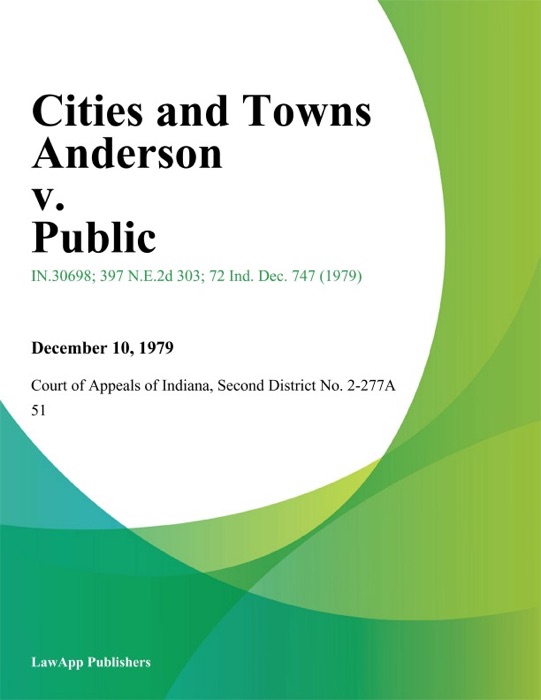 Cities and Towns Anderson v. Public