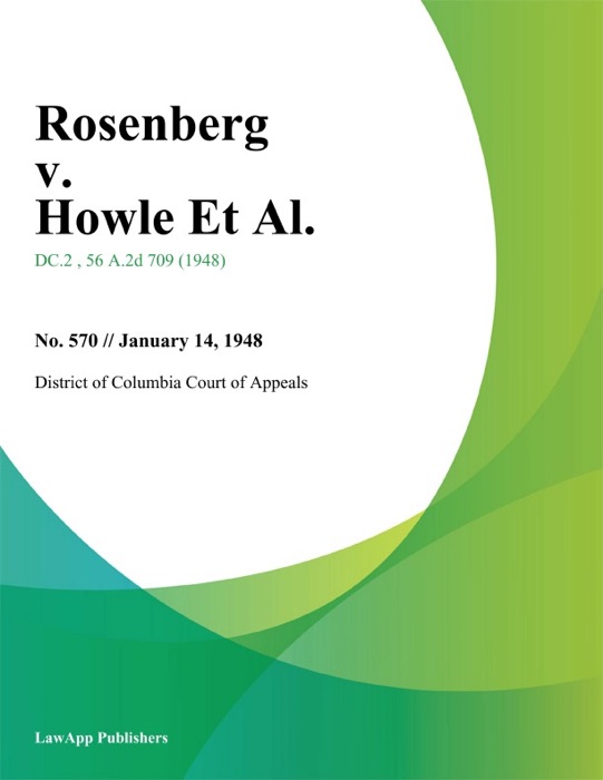 Rosenberg v. Howle Et Al.