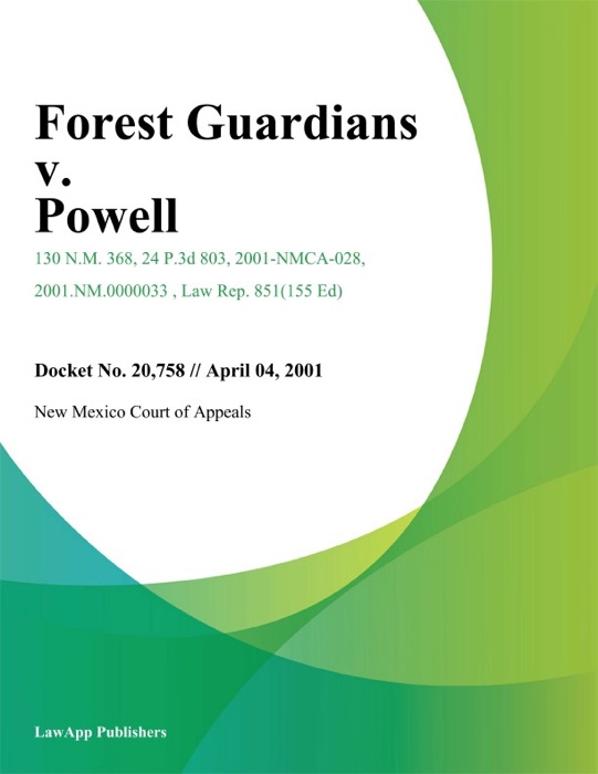 Forest Guardians V. Powell