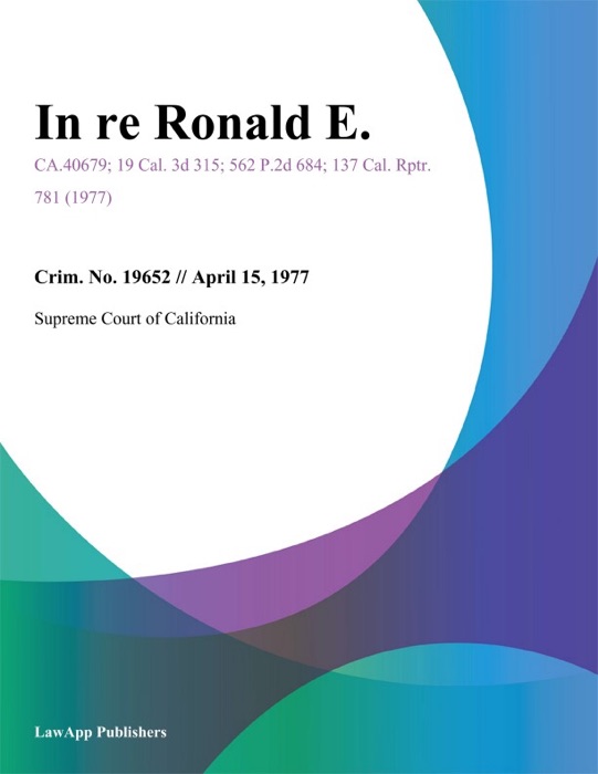In re Ronald E.