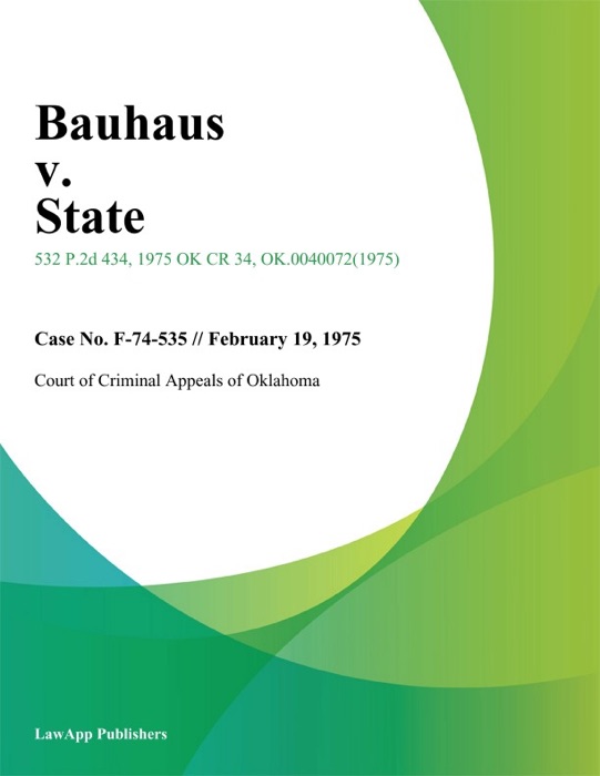Bauhaus v. State