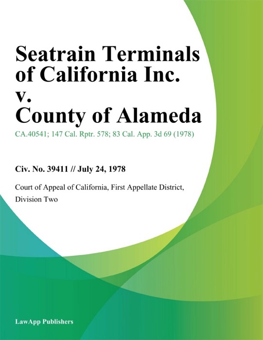 Seatrain Terminals of California Inc. v. County of Alameda