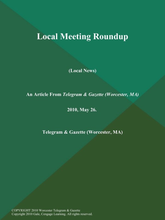 Local Meeting Roundup (Local News)