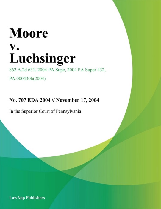 Moore v. Luchsinger