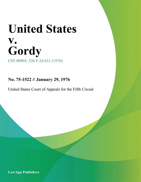 United States v. Gordy